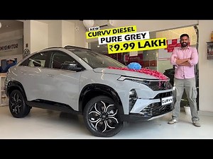 *Pure Grey Colour* Tata Curvv Diesel Manual | On-Road Price, Features | Review