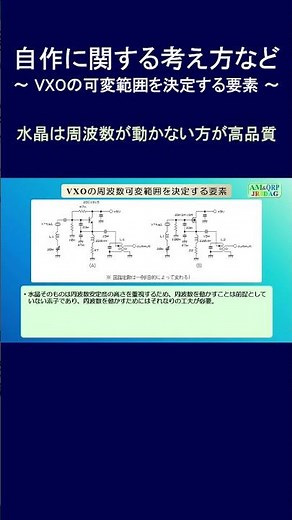 【アマチュア無線】自作に関する考え方など ～ VXOの可変範囲を決定する要素 ～ #Shorts #アマチュア無線
