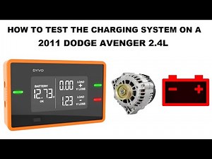 Charging system test 2011 Dodge Avenger