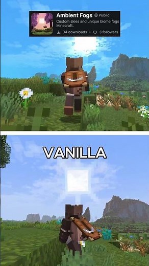Minecraft BEST Ambient Fogs (Resource Pack) #Minecraft #Fog #Ambient #Sky #Vibrance #Vibrant