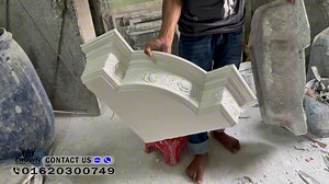 Making a Gypsum Cornice Corner Design for home Decoration | CROWN INTERIOR DECORATION