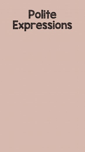 Polite Expressions for Children: The Magic Words