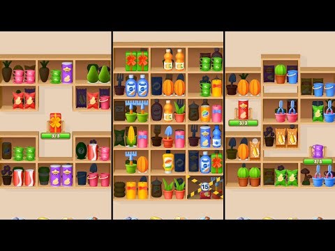 Goods Sorting Game Levels 121, 122, 123, 124, 125 Walkthrough
