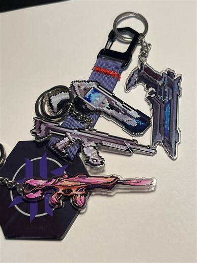 Valorant Gun Keychain, Pixel Art Charm - Etsy