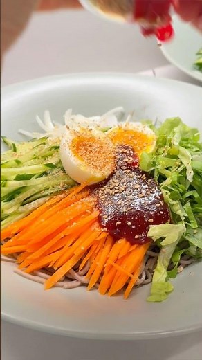 간단한데 건강하고 너무 맛난 비빔막국수❤️소스는 오뚜기비빔소스!!