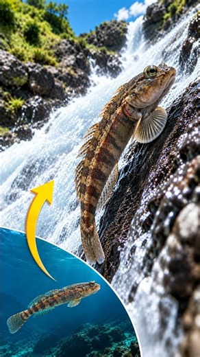 Hawaiian goby: Waterfall climbing fish! | Wildlife Documentary