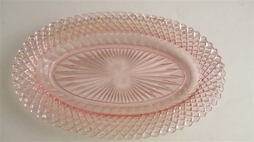 Vintage Depression Glass Pink, " Miss America" Oval Dish Small Decorative Tray - Etsy
