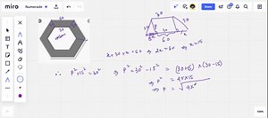 Solve the given problems. Six equal trapezoidal sections form a conference table in the shape of a hexagon, with a hexagonal opening in the middle. See Fig. 2.75 . From the dimensions shown, find the area of the table top. | Numerade