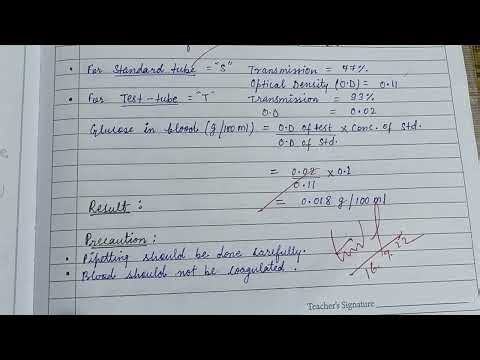 Colorimetric estimation of glucose (Anthrone method)#zoology ##biochemistry