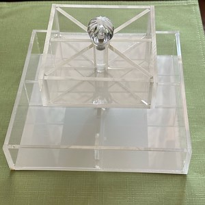 Clear Acrylic Make-up Organizer with Multiple Compartments