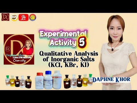 Chemistry Experiment 5 Qualitative Analysis of inorganic halide salts Pre U IGCSE SPM STPM A level