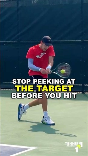 STOP PEEKING AT THE TARGET BEFORE YOU HIT #shorts