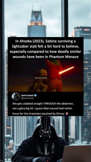 Sabine’s Lightsaber Survival Debate 😆#starwars