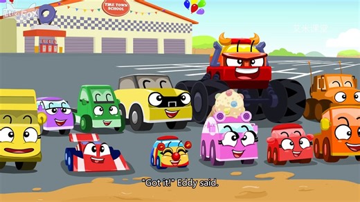 风靡全球英文启蒙分级动画片little fox level-1-Tire Town School（72篇完结）