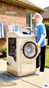 3 in 1 automatic washing machine, wash, dry and fold in one modern washing machine. #creativevideo #reelsviral #usa #us #creativevideo | Cozyclouds1