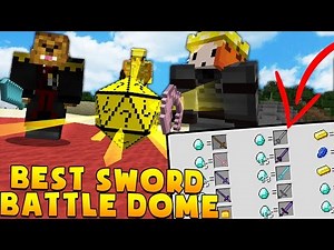Minecraft STRONGEST SWORD EVER MODDED BATTLEDOME CHALLENGE - Minecraft Mod | JeromeASF