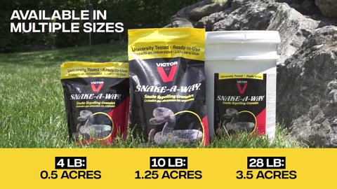Amazon.com: Victor VP364B-10 Snake-A-Way Outdoor Snake Repellent For Yard Powerful, Granules 10LB - Repels Against Poisonous and Non-Poisonous Snakes : Everything Else