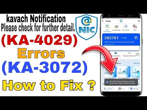 KA-4029, KA-3072, KA-4021 & KA-4030 errors in kavach authentication | How to fix Error in Kavach