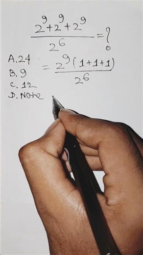 Exponent math - 2 power 9