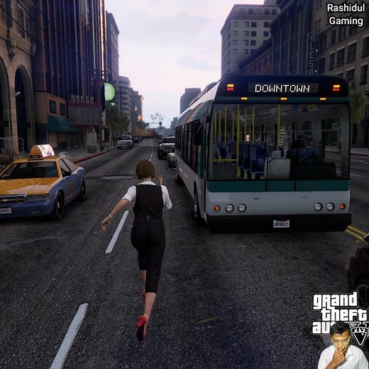 Business Model Tries Bus Driving in Los Santos – GTA V #rockstargames #gaming | Rashidul Gaming