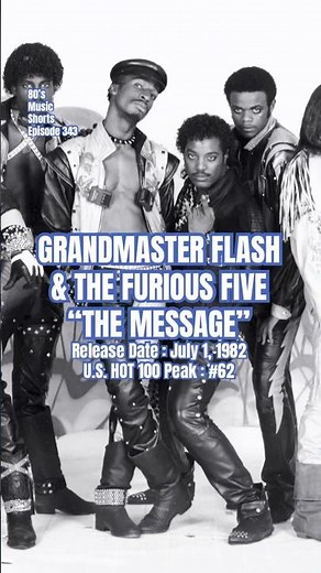 Grandmaster Flash & The Furious Five “The Message” #80s #80smusic #grandmasterflash #mellemel