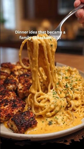 Cowboy Butter Chicken Spaghetti with Creamy Three-Cheese Sauce