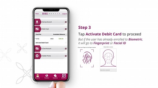 Just received your BIBD Debit Card? Activate your new Debit Card securely and conveniently through our BIBD NEXGEN Wallet mobile app. You can even create your preferred PIN directly through the app. #bibdnexgen #bibdnexgenwallet #bibddebitcard | Bank Islam Brunei Darussalam