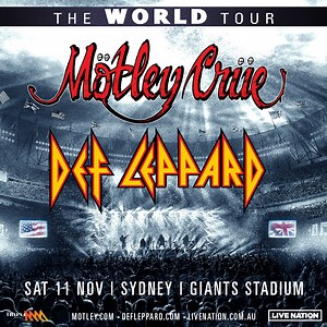 3K views · 784 reactions | ⚡ Mötley Crüe & Def Leppard are bringing their World Tour to Sydney this November! | Ticketmaster Australia | Facebook