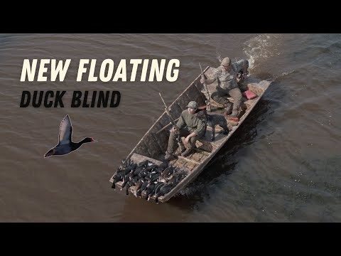 Floating Duck Blind in Argentina | Rosy-billed