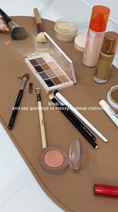Goodbye messy makeup station! 🚫 Meet The Glam Mat, a game-changing silicone placemat that saves your counter from spills & stains. Non-slip, wipe-clean and ultra-stylish - perfect for any vanity! • No more stubborn stains • Grippy surface keeps tools in place • Luxe look, eco-friendly & reusable Get ready to slay the glam game with a flawless space! 💋 Shop now and stay stunning! | The Glam Mat