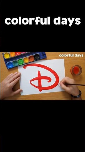 Disney logo painting