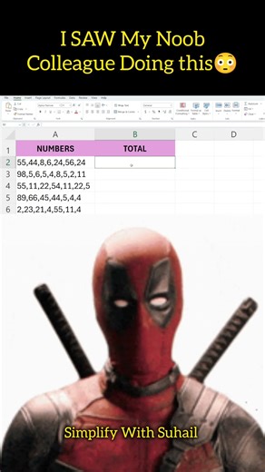 Add Numbers Separated by Commas in Excel | Smart SUM Trick📈 #excel