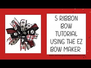 5 Ribbon Bow Tutorial Using The Ez Bow Maker