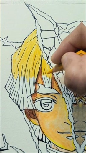Zenitsu Agatsuma Pencil Drawing ⚡ | Easy Anime Sketch Step by Step
