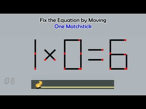 Matchstick Studio # | Fix the math equation by moving one or two matchsticks |Logic puzzles