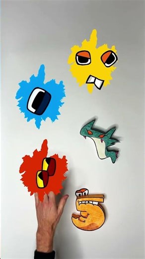 COLOR SPLASH Number lore 1 - 5 #alphabetlore