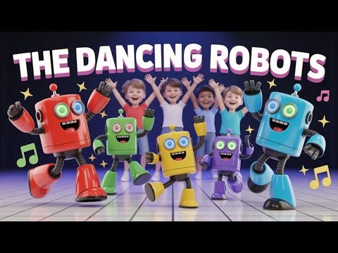 The Dancing Robots 🎵 | Fun Kids Song with Colors & Dance Moves