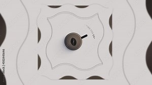 Coffee time loop animation. Time for coffee loop animation. Coffee bean in the cup of coffee. Stock Video