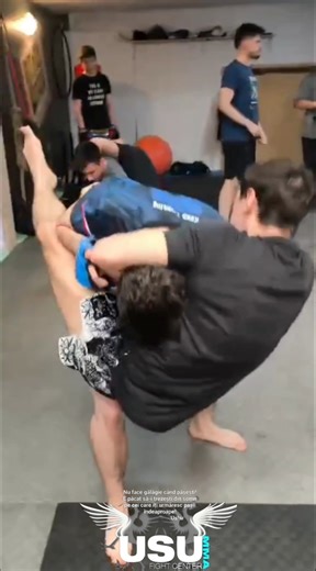 Escape from jumping GUILLOTINE+Ankle Key Lock#usufightcenter#mma#motivational#motivation#fitness#gym