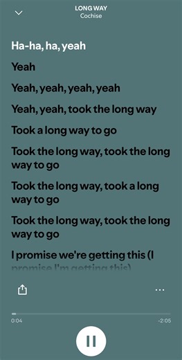 LONG WAY - Cochise #song #fyp #lyrics #spotify #rocketleague | spotify song lyrics