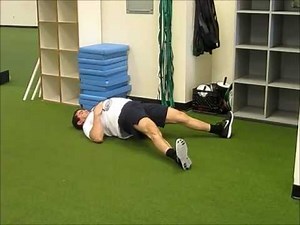 Glute Bridge "V" Walkouts