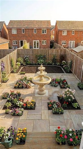 From Empty Backyard to Hexagon Bloom Pavilion #garden #reels #satisfying