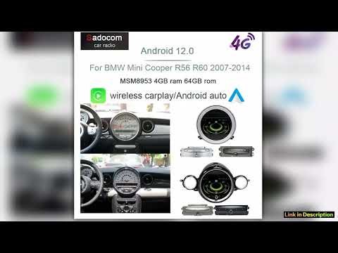 IPS 720P CarPlay 9 Android 110 Car Multimedia Player 4G 64G DSP Stereo For BMW Mini Cooper R56 R57