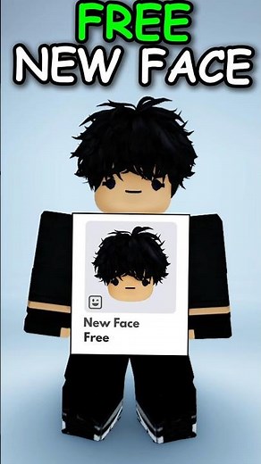 🥳NEW FREE FACE ON ROBLOX! #roblox #freeitemsroblox #robloxface
