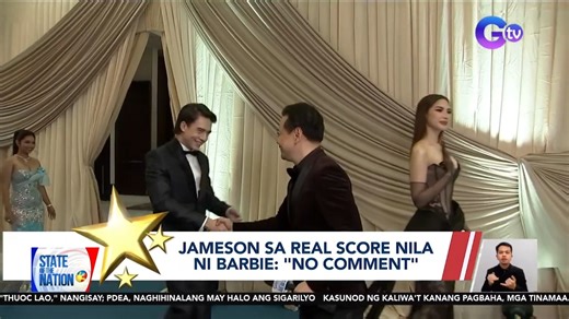 Barbie Forteza at Jameson Blake, holding hands while leaving the venue ng GMA Gala 2025. | GMA News