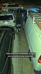 569K views · 747 reactions |  Security in action: A stranger tried to break into a van but was deterred by Floodlight Cam's Motion Warning! | Ring | Facebook