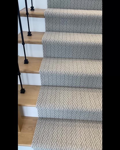 DIY Herringbone Stair Runner Installation Explained