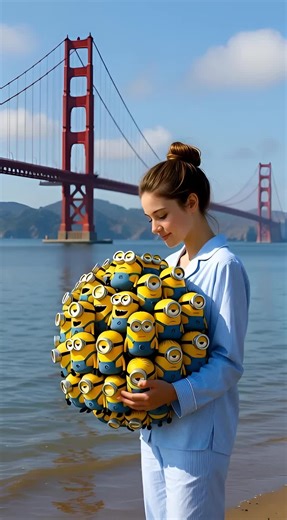 Epic water drop Minion 😄🤯 #animals #fyp #asmr #aiasmr #satisfyingvideos