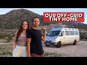 Van Tour | Sprinter Van Converted to Off-Grid Tiny Home for Full-Time Van Life (full bathroom)