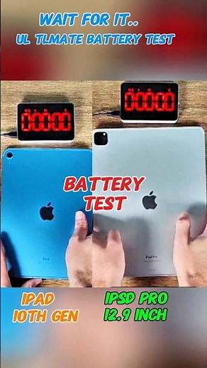 lPAD 10TH GEN VS lPSD PRO 12.9 lNCH BATTERY TEST